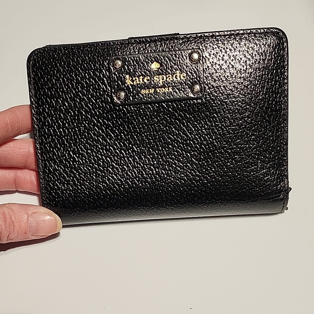 Kate Spade Black Leather Wallet - Picture 1 of 12
